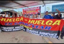 ¡VIVA LA JUSTA HUELGA DE LOS TRABAJADORES DE GOODYEAR!
