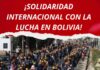 ¡SOLIDARIDAD INTERNACIONAL CON LA LUCHA EN BOLIVIA!